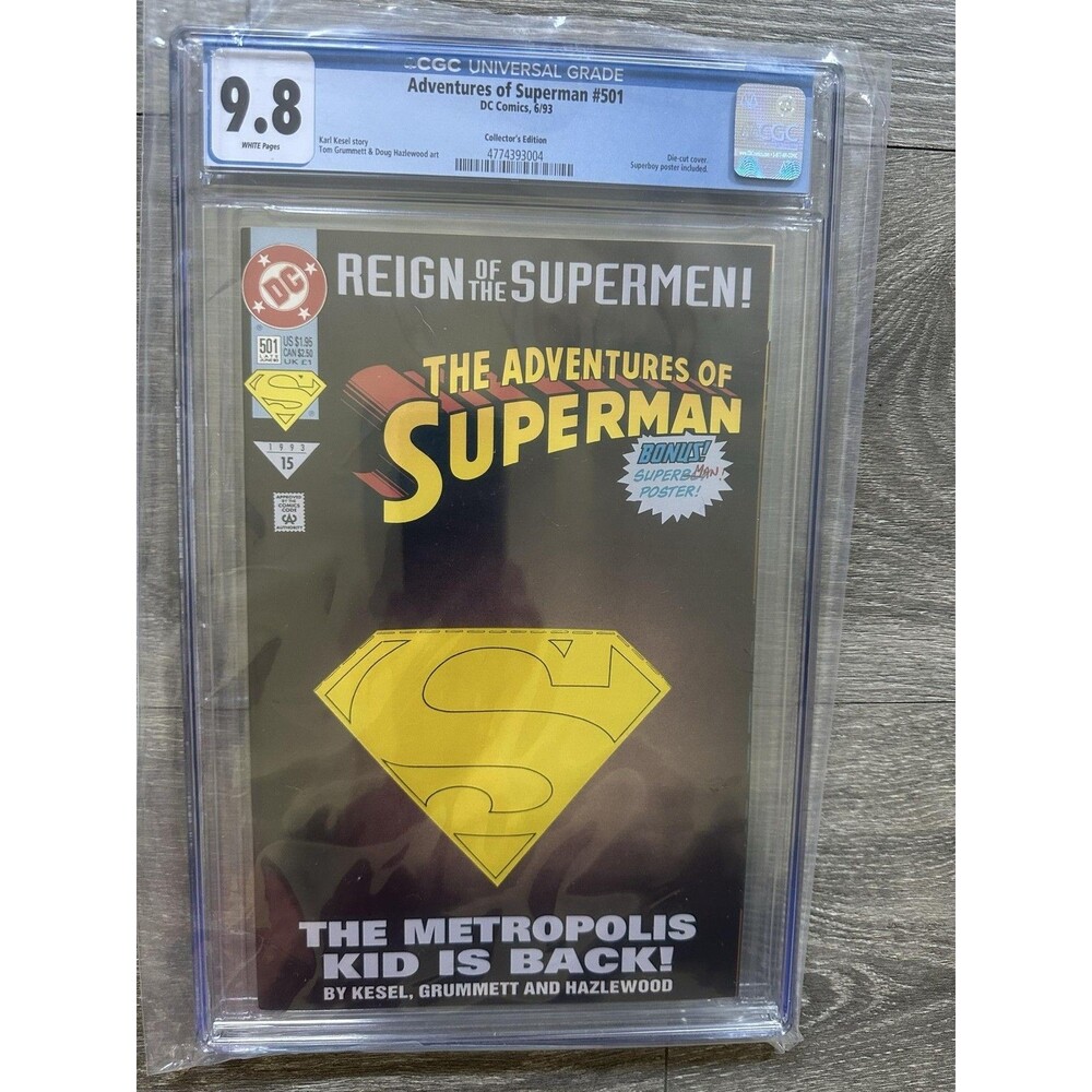 DC Adventures Of Superman #501 Single Issue Comic 1993 CGC 9.8 Color Collector's